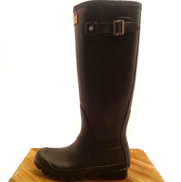 Brand New- Hunter Boots Black Rubber original Tall - Picture 3 of 3